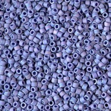 Miyuki Delica Perlen 11/0 - Opaque glazed frosted rainbow navy blue DB-2319